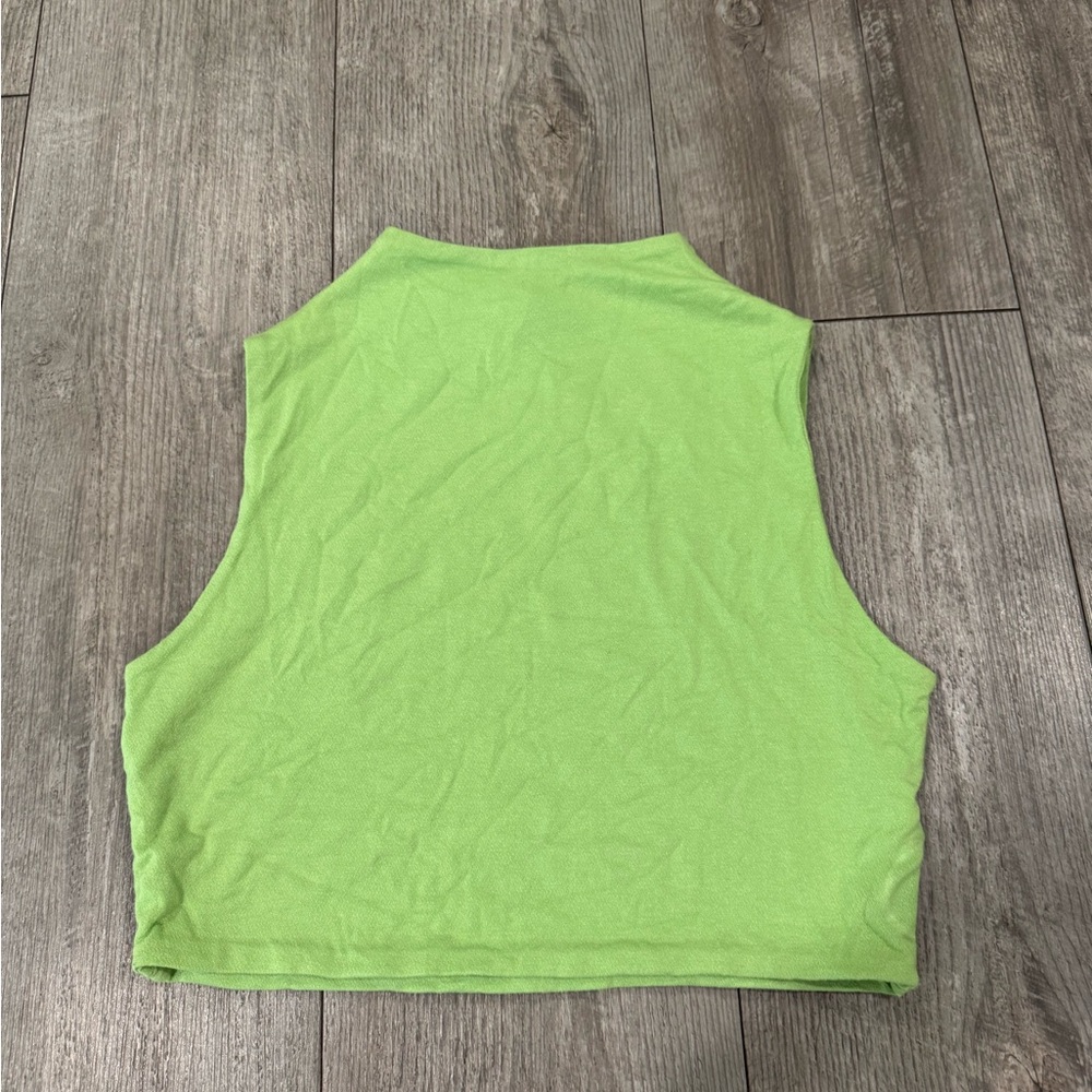 Naked Wardrobe Lime Green Crop Top